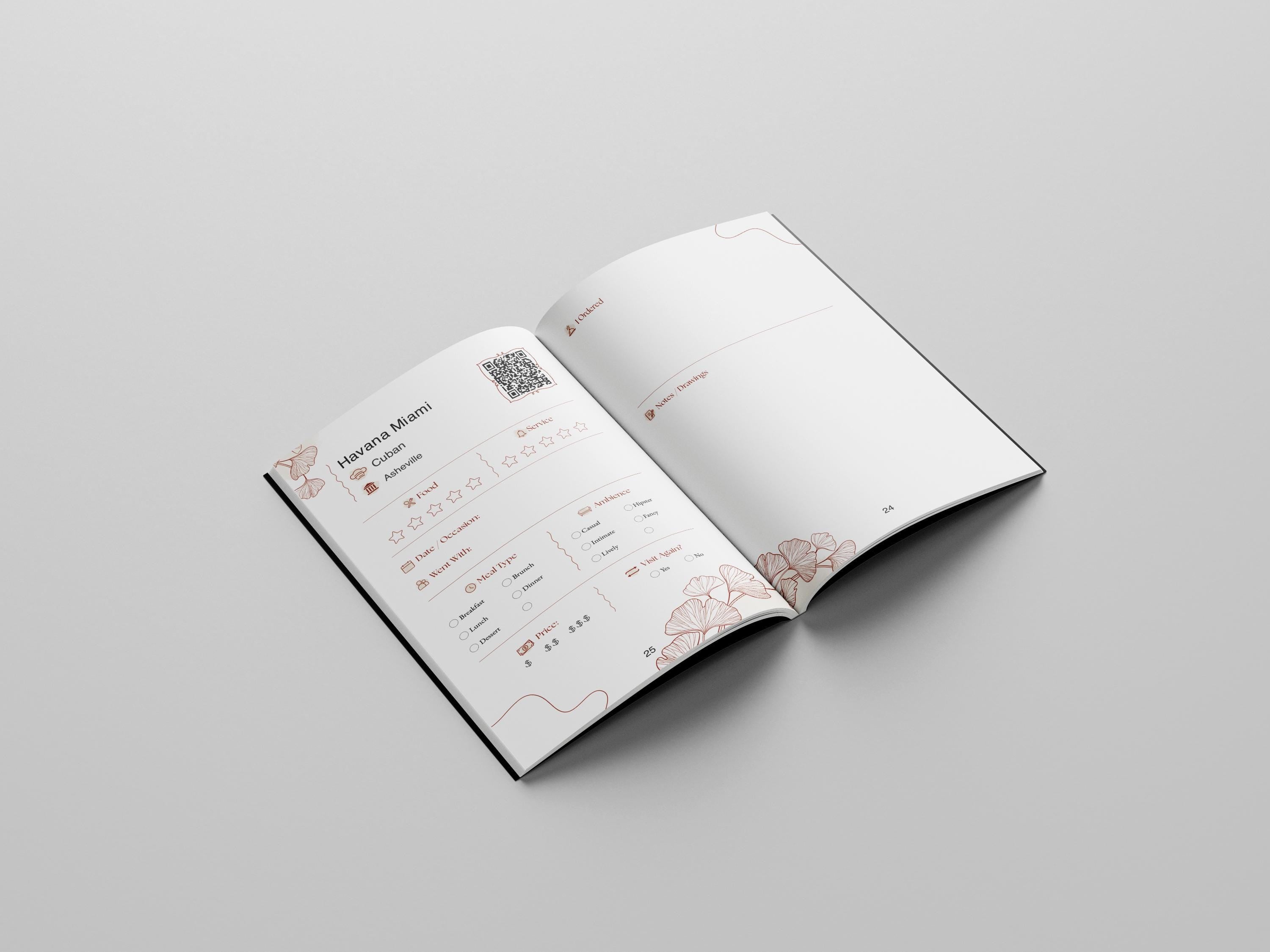 Asheville Restaurant Passport Book - 50 Local Dining Adventures | Food Travel Guide Gift | NC Mountain Culinary Journey | Foodie Journal