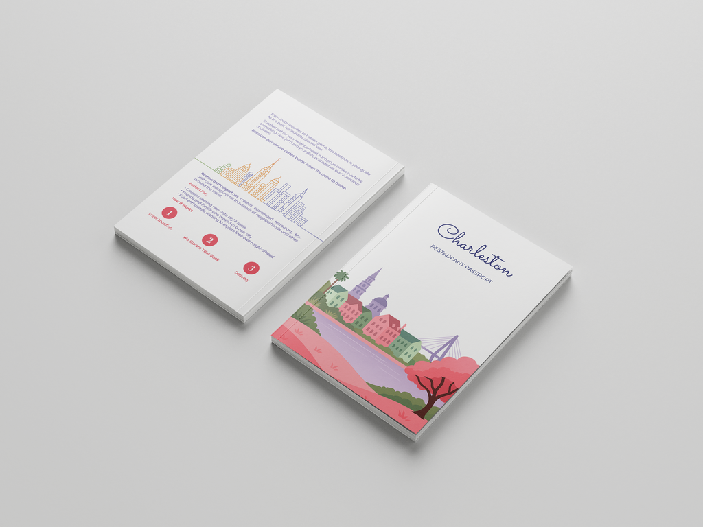 Charleston Restaurant Passport Book - Personalized Dining Adventure Journal & Foodie Guide for the Holy City