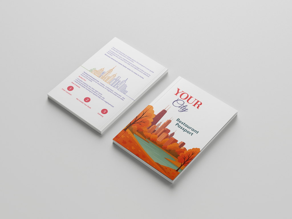 Custom Restaurant Passport Book | Personalized Foodie Gift